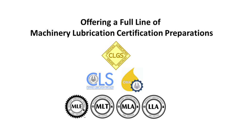 License Each of the Complete Lubrication Certification Preparation